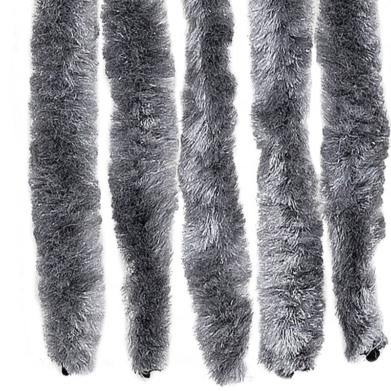 vidaXL ezüstszínű zsenília rovarfüggöny 90 x 200 cm