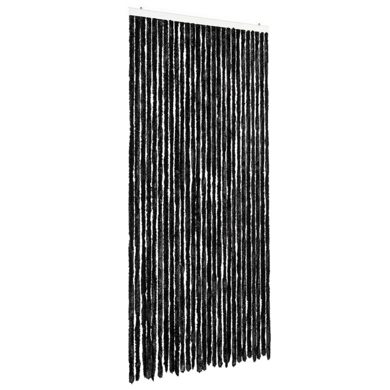 vidaXL antracitszürke zsenília rovarfüggöny 118 x 220 cm