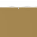 vidaXL bézs oxford szövet függőleges napellenző 60 x 600 cm
