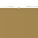 vidaXL bézs oxford-szövet függőleges napellenző 60 x 1200 cm