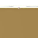 vidaXL bézs oxford-szövet függőleges napellenző 140x420 cm