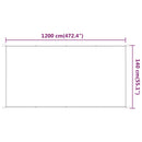 vidaXL bézs oxford-szövet függőleges napellenző 140 x 1200 cm