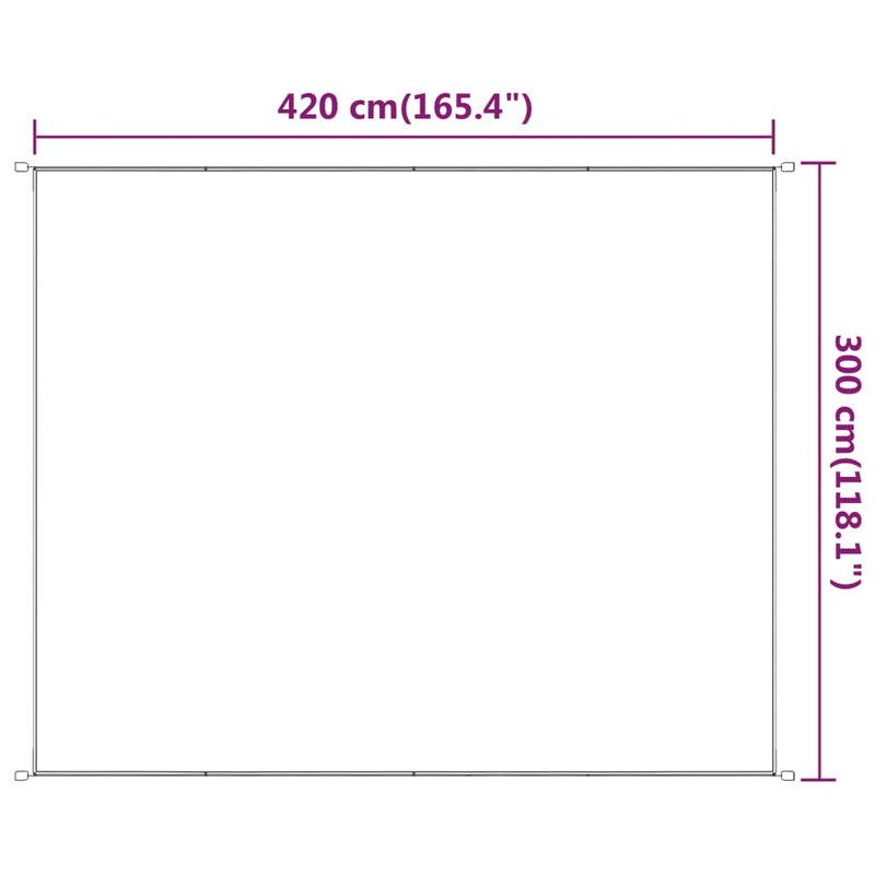 vidaXL világoszöld oxford-szövet függőleges napellenző 300x420 cm