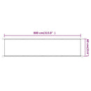 vidaXL terrakotta oxford-szövet függőleges napellenző 60 x 800 cm