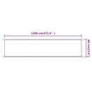 vidaXL terrakotta oxford-szövet függőleges napellenző 60 x 1200 cm