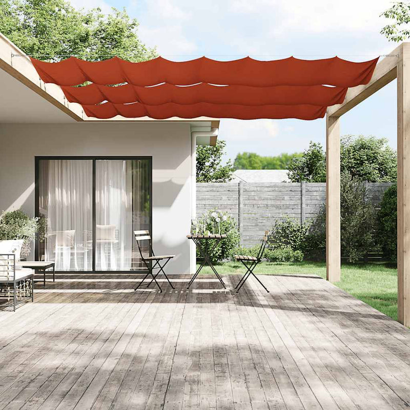 vidaXL terrakotta oxford-szövet függőleges napellenző 60 x 1200 cm