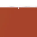 vidaXL terrakotta oxford-szövet függőleges napellenző 100 x 1000 cm
