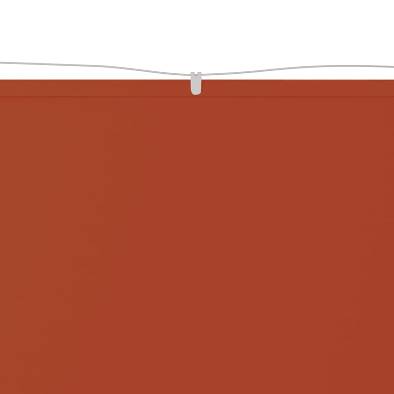 vidaXL terrakotta oxford-szövet függőleges napellenző 180 x 800 cm