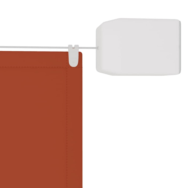 vidaXL terrakotta oxford-szövet függőleges napellenző 180 x 800 cm