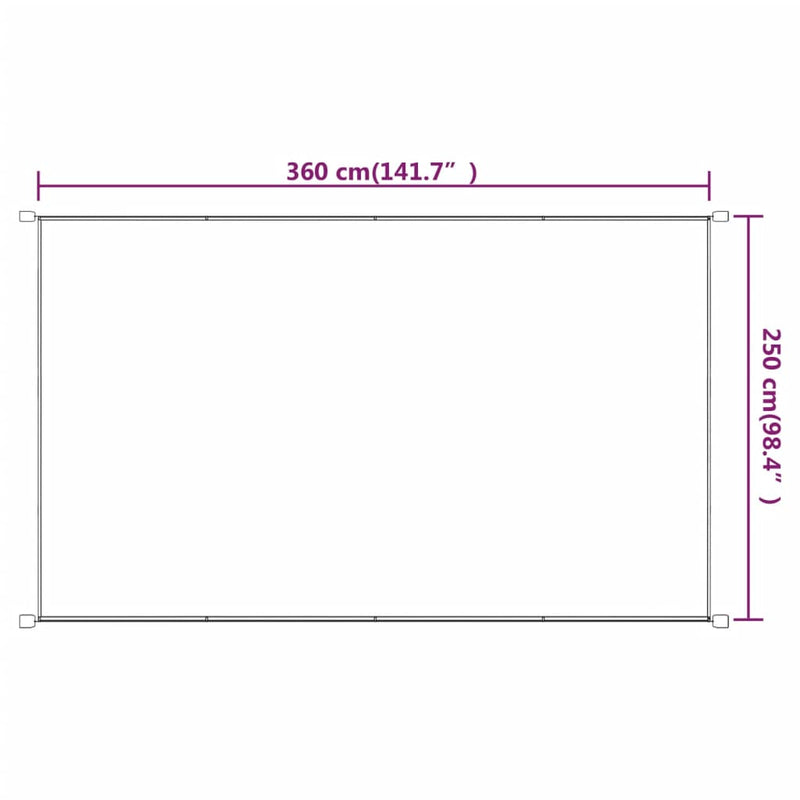 vidaXL bézs oxford-szövet függőleges napellenző 200 x 360 cm