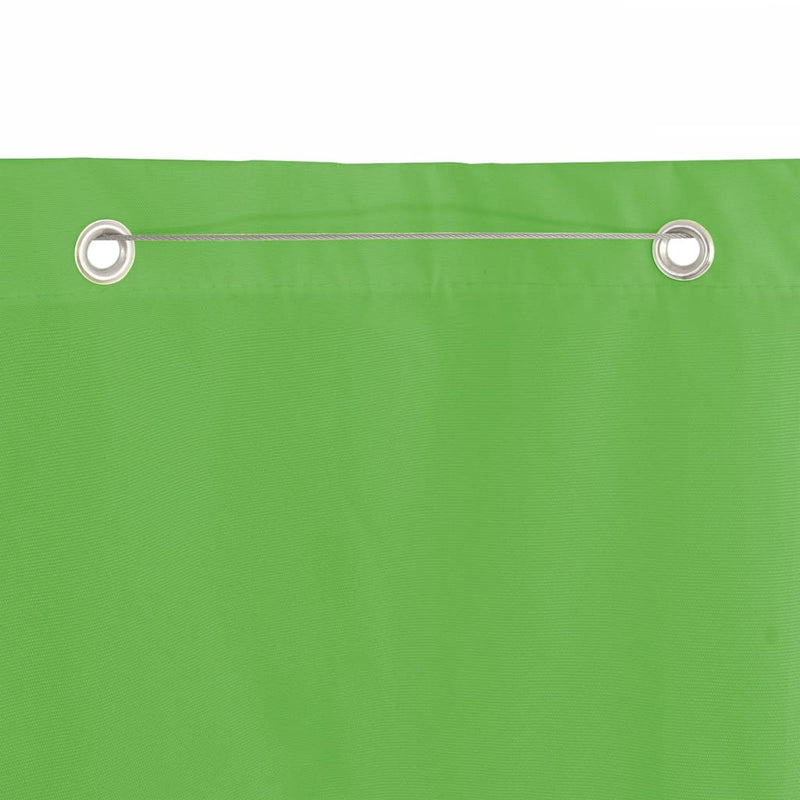 vidaXL világoszöld oxford-szövet erkélyparaván 100 x 240 cm
