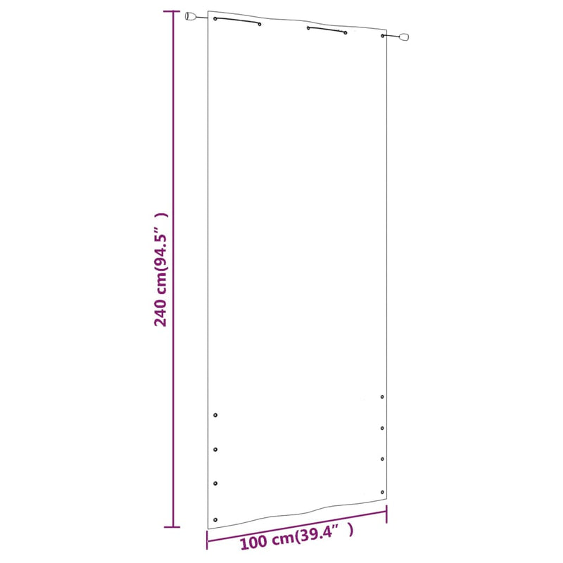 vidaXL kék oxford-szövet erkélyparaván 100 x 240 cm