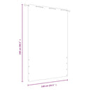vidaXL piros oxford-szövet erkélyparaván 140 x 240 cm
