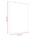 vidaXL piros oxford-szövet erkélyparaván 160 x 240 cm