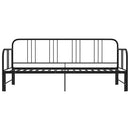 vidaXL fekete fém kihúzható kanapéágy-keret 90 x 200 cm