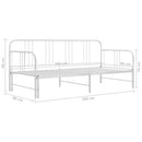 vidaXL fehér fém kihúzható kanapéágy-keret 90 x 200 cm