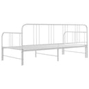 vidaXL fehér fém kihúzható kanapéágy-keret 90 x 200 cm
