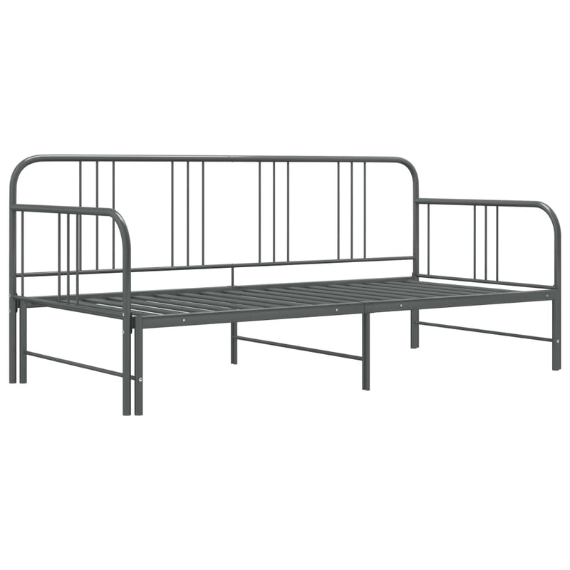 vidaXL szrüke fém kihúzható kanapéágy-keret 90 x 200 cm