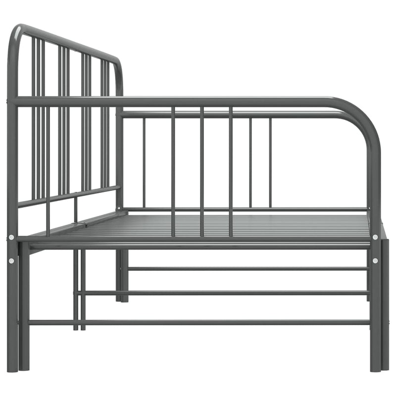 vidaXL szrüke fém kihúzható kanapéágy-keret 90 x 200 cm