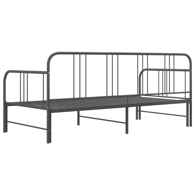 vidaXL szrüke fém kihúzható kanapéágy-keret 90 x 200 cm
