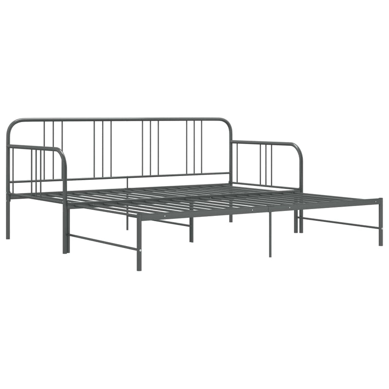 vidaXL szrüke fém kihúzható kanapéágy-keret 90 x 200 cm