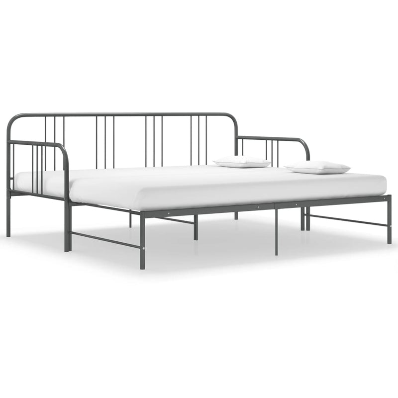vidaXL szrüke fém kihúzható kanapéágy-keret 90 x 200 cm