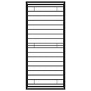 vidaXL fekete fém ágykeret 90 x 200 cm