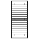 vidaXL fekete fém ágykeret 90 x 200 cm