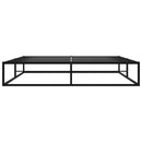 vidaXL fekete fém ágykeret 160 x 200 cm