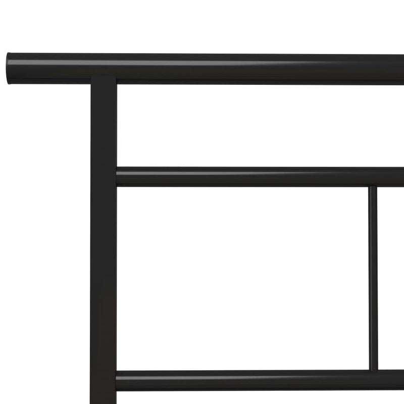 vidaXL fekete fém ágykeret 90 x 200 cm