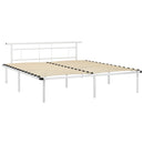 vidaXL fehér fém ágykeret 200 x 200 cm