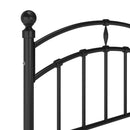 vidaXL fekete fém ágykeret 100 x 200 cm