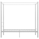 vidaXL fehér fém baldachinos ágykeret 90 x 200 cm