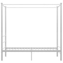 vidaXL fehér fém baldachinos ágykeret 90 x 200 cm