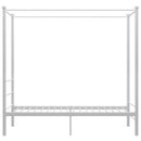 vidaXL fehér fém baldachinos ágykeret 100 x 200 cm