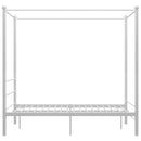 vidaXL fehér fém baldachinos ágykeret 120 x 200 cm