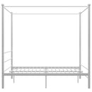 vidaXL fehér fém baldachinos ágykeret 160 x 200 cm