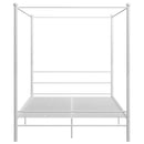 vidaXL fehér fém baldachinos ágykeret 160 x 200 cm