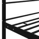 vidaXL fekete fém baldachinos ágykeret 200 x 200 cm