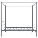 vidaXL szürke fém baldachinos ágykeret 200 x 200 cm