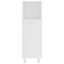 vidaXL 4 részes fehér szerelt fa fürdőszobai bútorszett