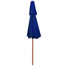 vidaXL kék kétszintes napernyő farúddal 270 cm