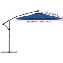 vidaXL azúrkék konzolos napernyőponyva 350 cm