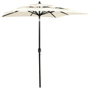 vidaXL 3 szintes homokszínű napernyő alumíniumrúddal 2 x 2 m