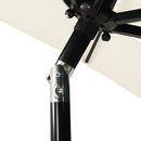 vidaXL 3 szintes homokszínű napernyő alumíniumrúddal 2 x 2 m