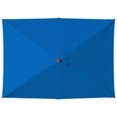 vidaXL kék kültéri napernyő farúddal 150 x 200 cm