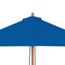 vidaXL kék kültéri napernyő farúddal 150 x 200 cm