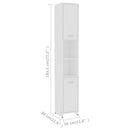 vidaXL 3 részes fehér szerelt fa fürdőszobai bútorszett