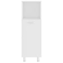 vidaXL 3 részes fehér szerelt fa fürdőszobai bútorszett