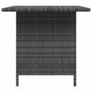 vidaXL szürke polyrattan kerti étkezőasztal 110 x 70 x 65 cm